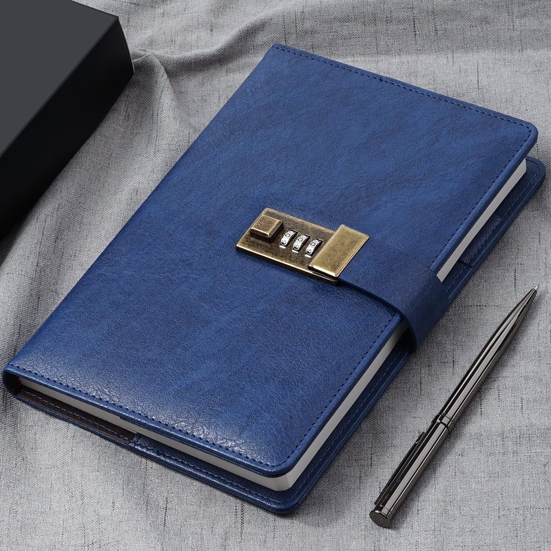 WEMATE Diary with Lock, A5 Journal with Lock 240 Pages,