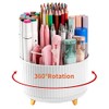 360° Rotating Desk Pencil Holder with 5 Compartments