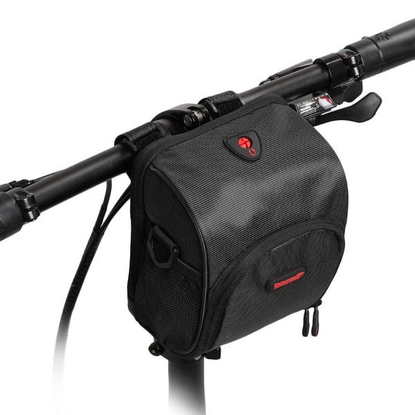 Rhinowalk Bicycle Waterproof Front Bag Handle Bag Frame Bag Side Bag, Black
