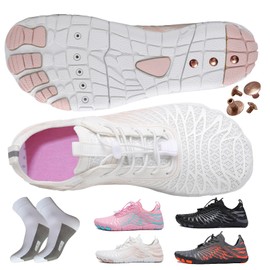 AddBili Barefoot Grounding Shoes for Men & Women with Solid Pure Copper Screws and Metal Fabric Insole, 2 Pairs Grounding Socks | Secure | Effective and | Comfortable- W39