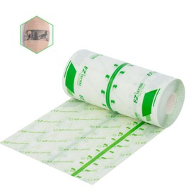 EZTAT2 Tattoo Aftercare Waterproof Bandage Transparent Derm Film Roll 6 Inch x 10.9 Yard Transparent Adhesive Wraps Protect and Heal Dressing Tape for Second Skin Protection and Recovery