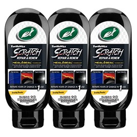 Turtle Wax 53881 Scratch Repair and Renew, Removes Fine Surface Scratches, Swirls, Paint Transfer, for Vehicles Including Cars, Trucks and Motorcycles, Safe for All Paint Colors, 7 oz (Pack of 3)