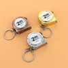 2M Tape Measure Mini Steel Tape Retractable Tape Measure Keychain