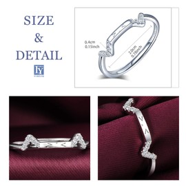 Yumilok Women's Rings Adjustable Open Women's Cute Cat Ears Cat Ring Anniversary Ring Trust Ring 925 Sterling Silver for Women Girls, Sterling Silver Sterling silver Zirconia, Cubic Zirconia