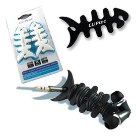 CLiPtec® BMA181 Headphone Cable Wrap Manager (2 Pack) - Black