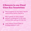Cloud Clean Eco Towelettes, Certified 100% USDA Biobased Face Towel,