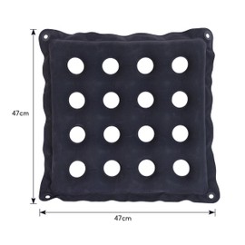 YqsIbth Pressure Relief Cushion for Prevention Sores, Air Inflatable Seat Cushion, 16 Holes Square Pressure Cushions, Inflatable Air Cushion with Air Pump for Wheelchair Office Chair