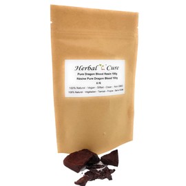 Herbal Cure - Dragon's Blood Resin Xue Jie Dragon Blood Resin 100g Natural Vegan Natural Color Aromatic Resin