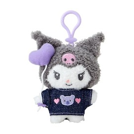 Sanrio 182613 Mascot Holder (Denim Patch) Chromi Plush Keychain