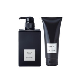 MONNALI Monali Black Series Hair Care Set, Rear Shampoo, 11.8 fl oz (350 ml) + Treatment, Protect, 7.1 oz (200 g), Shampoo Treatment Set