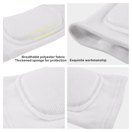 Leegem - Rodillera unisex para niños y adultos, color negro, ideal para ciclismo, fútbol, senderismo, escalada, yoga, ciclismo, patinaje, esquí, levantamiento de pesas, apoyo para piernas, Blanco, Pequeño