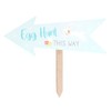 Egg Hunt This Way MDF Sign Stake