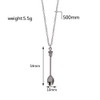 Mini Crown Spoon Necklace Pendant Charm for Filling Vials with