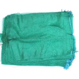 Green Mesh Storage Sacks with Drawstring, 30 x 50 cm, Pack of 5, Garden Waste Collection Bags for Vegetables and Logs