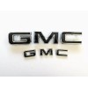 Auto GMC 2PCS Set Front Rear Chrome Black GMC Emblems