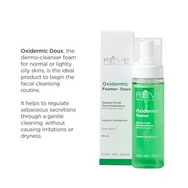 Reve Dermatologique Espuma Dermolimpiadora Anti imperfecciones para piel grasa - 200ml.                                                               