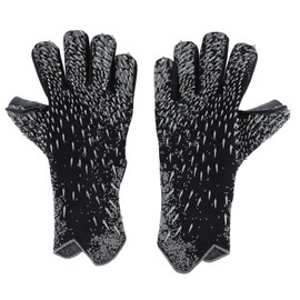 Soccer Goalie Goalkeeper Gloves Breathable Soccer Gloves Professional Non Slip Football Gloves Black Number 8