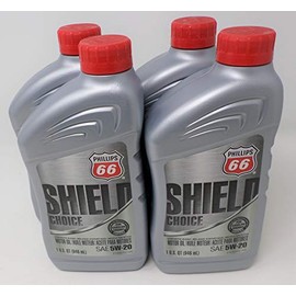 Phillips 66 5W20 Shield Choice Oil Quart 1081448 (Pack of 4)