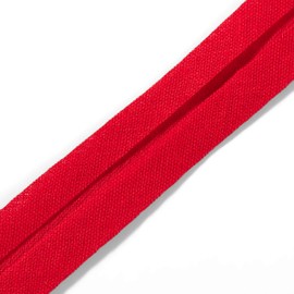 Prym 903071 Schrägband Baumwolle, rot, 100% CO, 20 mm Falzung: 40/20 mm | 3 m