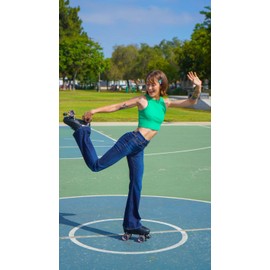 Riedell R3 Roller Skates for Men and Women - Ultra-Durable Indoor Quad Skate with Sonar Cayman Wheels, Nylon Plate, and Precision Fit, Roller Skates, Black - 11