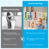 feehope 8Pcs Playpen Pull Up Rings, Plastic Adjustable Safety Baby