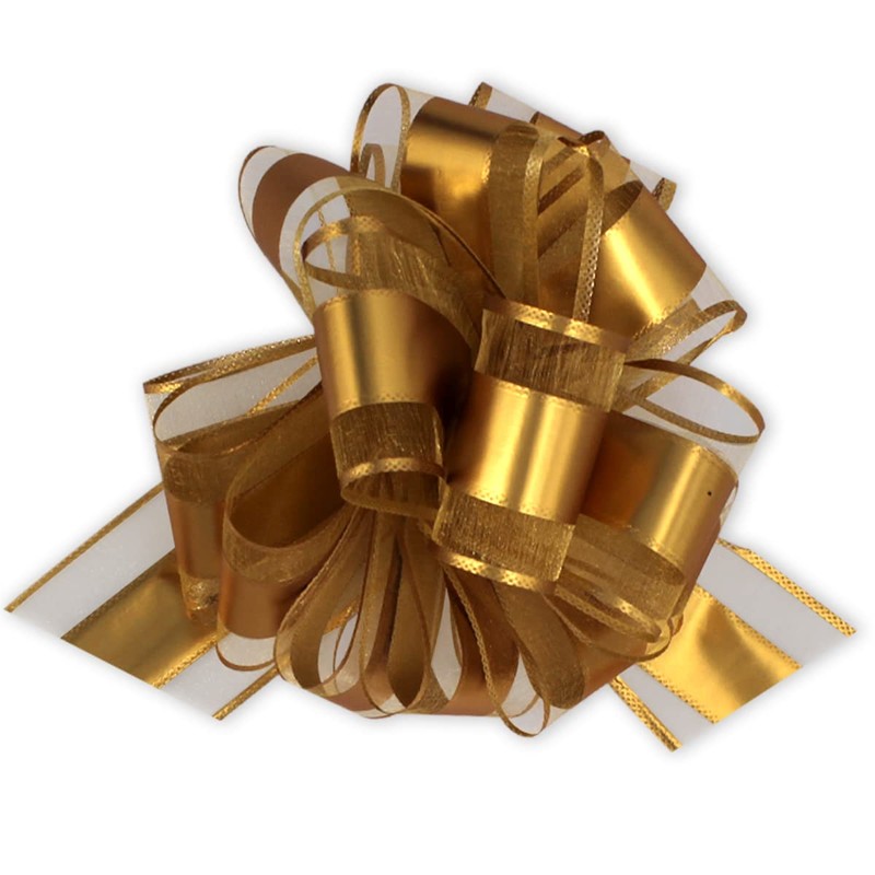 8 Inch Snow Bows (Gold)