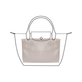 DOSIBAG Waterproof Premium Nylon Purse Organizer Insert for Longchamp Le Pliage Handbags (Beige, Small)