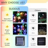 suddus Solar String Lights for Outside, 2 Pack 100 LED