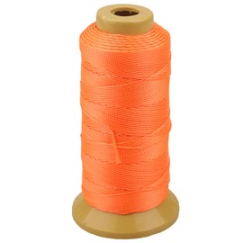 328 Feet Twisted Nylon Twine String Cord for Gardening Marking DIY Projects Crafting Masonry (Orange, 1mm-656 feet)