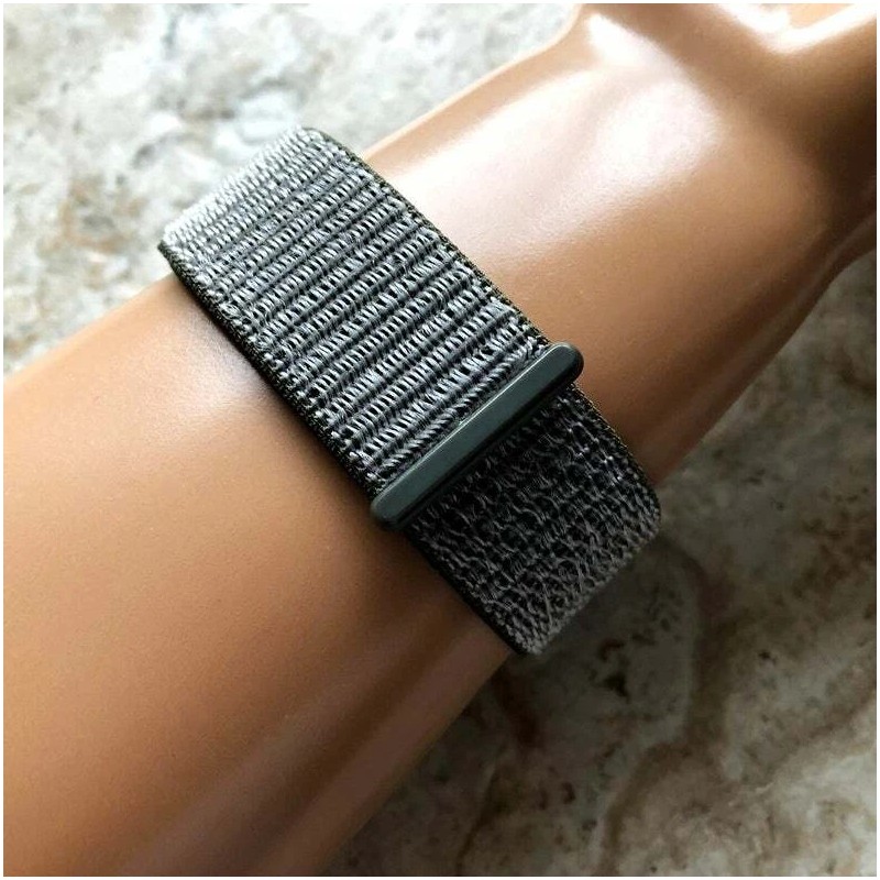 NICKSTON Green Olive Nylon Hook & Loop Band for Garmin