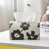 Leather Tissue Box Cover Rectangle,Tissue Box Holder,Faux Leather Tissue Box