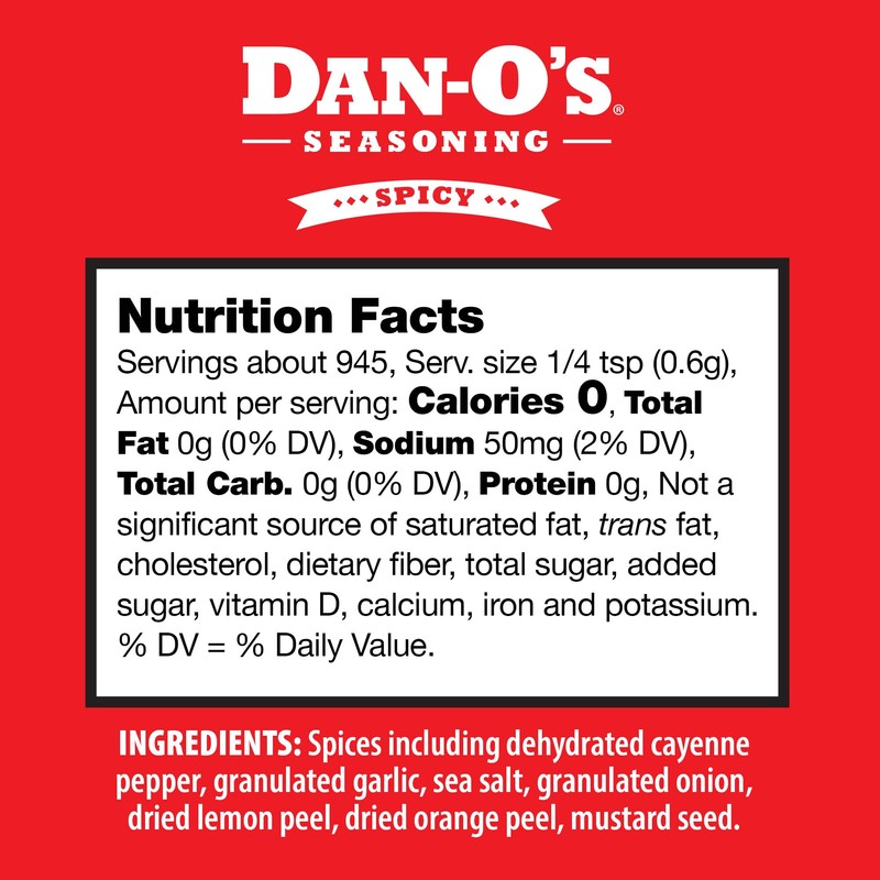 Dan-O's Seasoning Large 2 Bottle Combo | Spicy & Chipotle