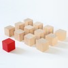 JEUIHAU 60 Pieces 2 Inch Wooden Cubes, Unfinished Wood Blocks,