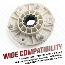 MBF618448/PBT-GF30 Washer Rotor Hub by Seentech, compatible with LG Washing Machine - Replaces part 4413ER1003A 4413ER1003C 4413ER1001C 4413ER1002F