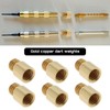OTOTEC 12Pcs Dart Weights 9x5x5.8mm 1 Grams Brass Dart Weights