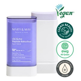 Mary&may Vegan Peptide Bakuchiol Sun Stick Spf50+ Pa++++ 18g