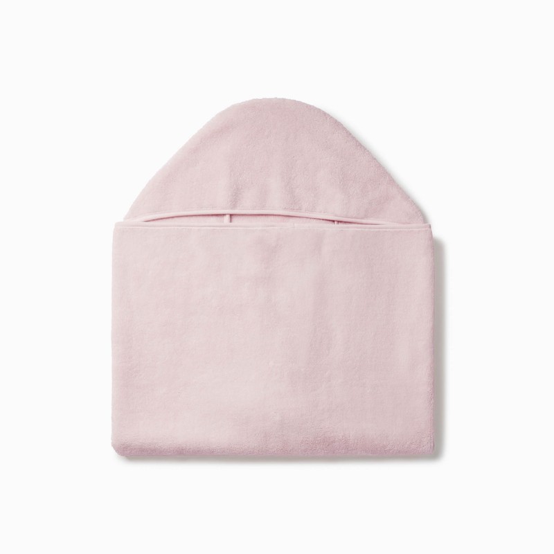 MORI Kids Hooded Bath Towel in Blush - Boys and