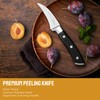 OAKSWARE Bird Beak Paring Knife, 2.75 Inch Peeling Knives German
