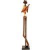 Standing Jazz Band Guitar Cream Shirt Figurine Ornament 60cm Musician