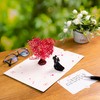HAIHAUPOD 3D Romantic Pop-Up Anniversary Card for Couple, Love Tree