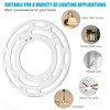 Tovmey Upgraded 4 Pack Universal Light Fixture Mounting Bracket, 4