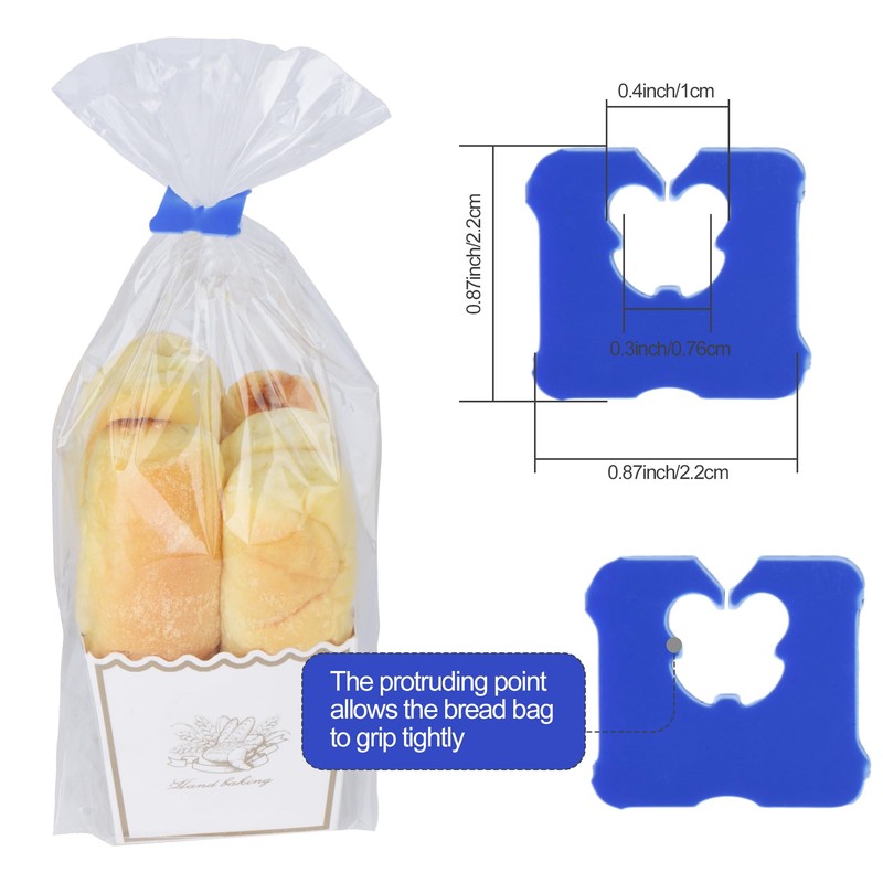 100 Pcs Reusable Plastic Bread Clips - Keep Your Food