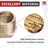 1/2" NPT Male Thread x 1/4" NPT Female Thread Brass