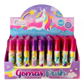 Sac Designs 3gomas Push Forma De Pluma Unicornio Niñas Direntes Diseños