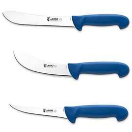 Jero 3 Piece Pro Butcher Meat Processing Set - Butcher, Skinning, Boning Knife