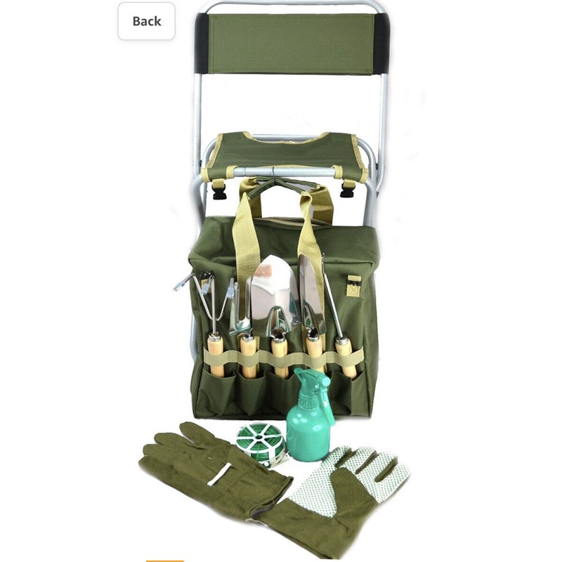 Bo-Toys 10-Piece Gardening Tool Set with Zippered Detachable Tote and