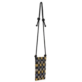 The Sak Women's Josie Mini Crossbody, Dark Metallic Check Bead, Small
