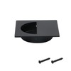 Geesatis 2 Pcs Recessed Door Handles Finger Pulls Handles Cabinet
