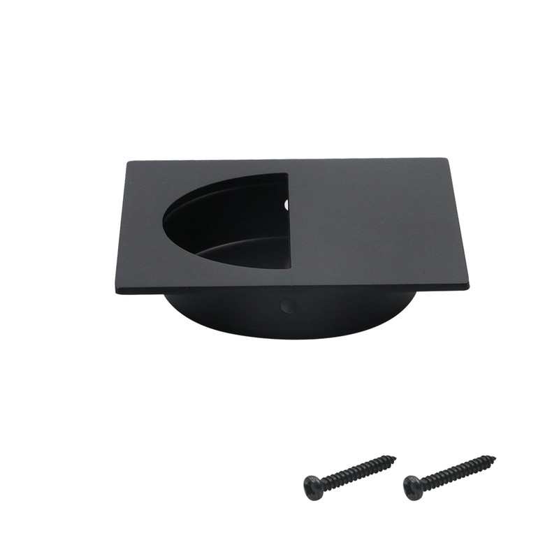 Geesatis 2 Pcs Recessed Door Handles Finger Pulls Handles Cabinet