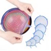 Silicone Stretch Lids 6-Pack – Reusable Food Covers for Bowls,